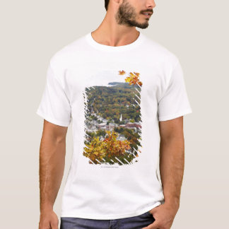 View of Camden Hills State through Fall Trees T-Shirt