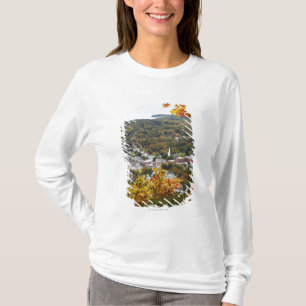 View of Camden Hills State through Fall Trees T-Shirt