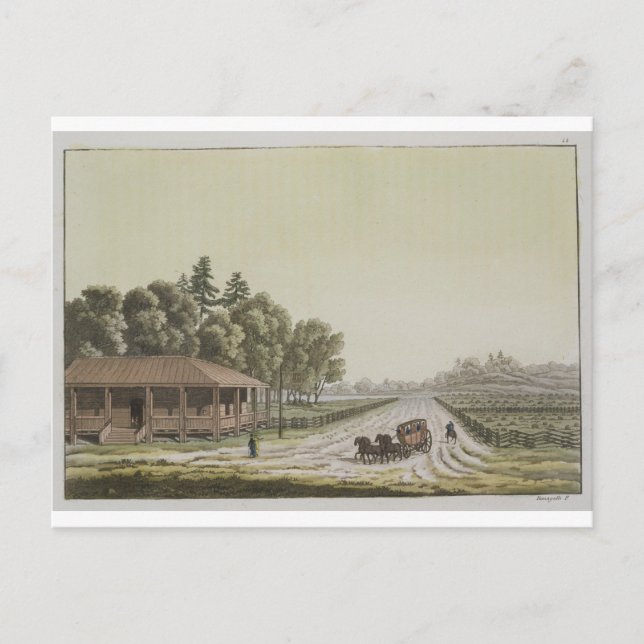 View of Capitol Hill, Washington (colour engraving Postcard (Front)