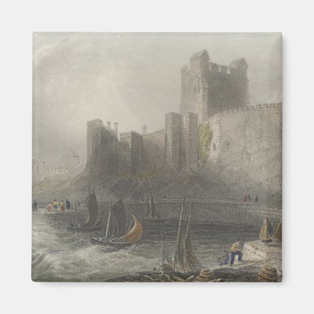 View of Carrifergus Castle Magnet (Front)