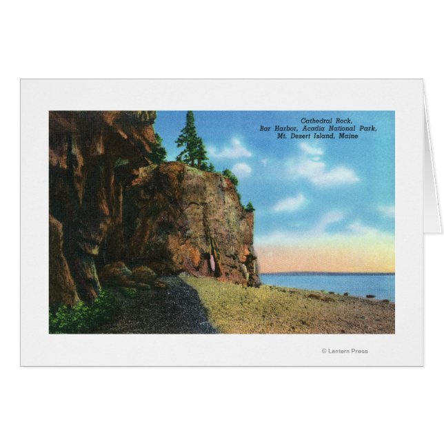 View of Cathedral Rock, Bar Harbour (Front Horizontal)