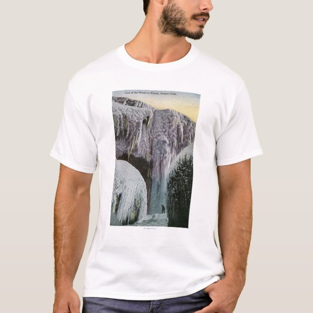 View of Cave of the Winds in Winter T-Shirt (Front)