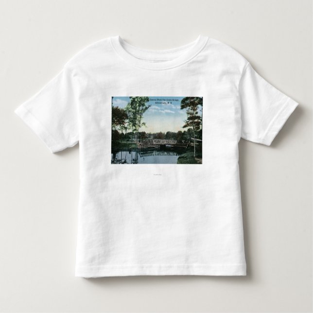 View of Central Park Creek Bridge Toddler T-Shirt (Front)