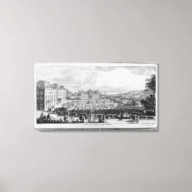 View of Chateau de Meudon Canvas Print (Front)
