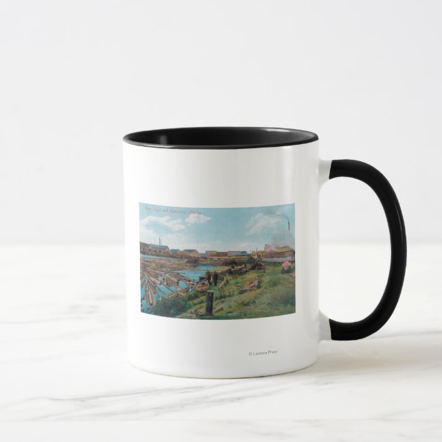 View of Chena Slough from the City Mug (Right)