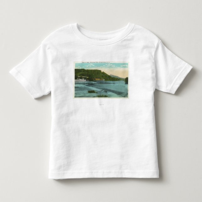 View of Chenango River and Dam Toddler T-Shirt (Front)