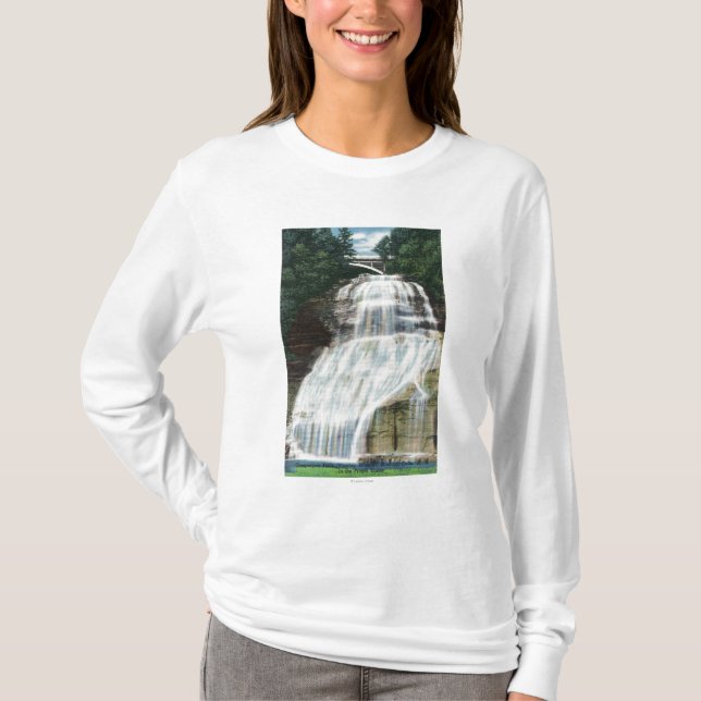 View of Chequagah Falls T-Shirt (Front)