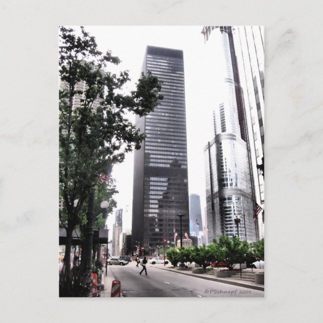 View of Chicago Postcard (Front)