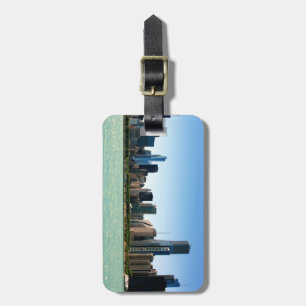 View of Chicago skyline by Lake Michigan Luggage Tag