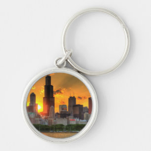 View of Chicago's skyline from  Adler Key Ring