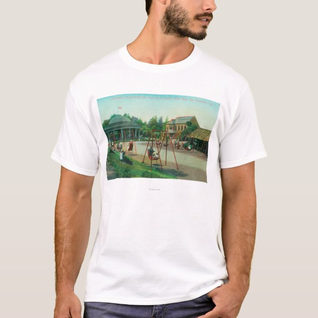 View of Children's Playground at Golden Gate T-Shirt (Front)