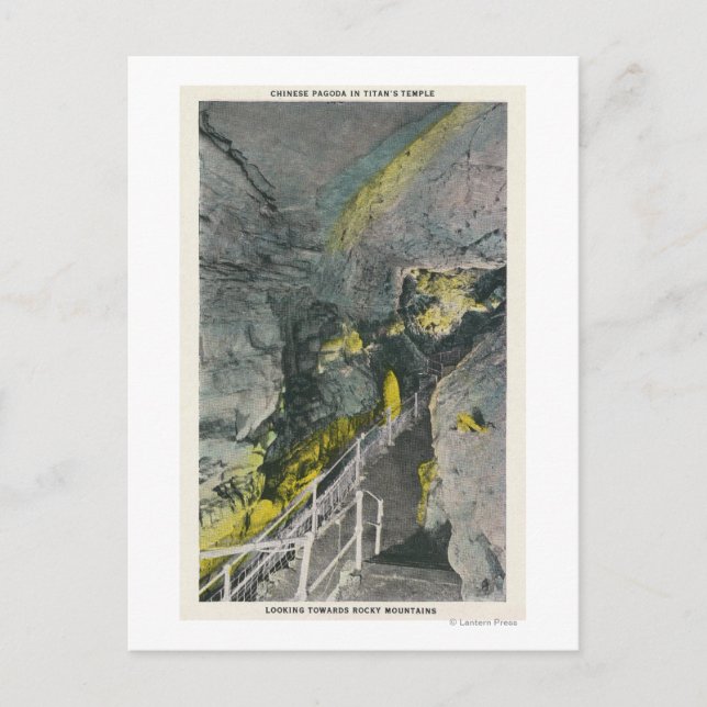 View of Chinese Pagoda in Titan's Temple Postcard (Front)