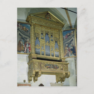 View of church organ, c.1590 postcard