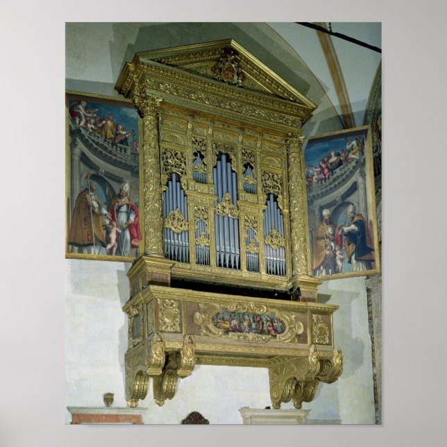 View of church organ, c.1590 poster (Front)