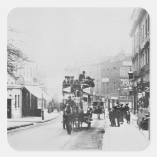 View of Church Street, Kensington c.1906 Square Sticker