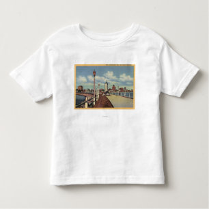 View of City from Rainbow Pier Toddler T-Shirt