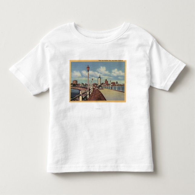 View of City from Rainbow Pier Toddler T-Shirt (Front)