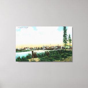 View of CityFairbanks, AK Canvas Print