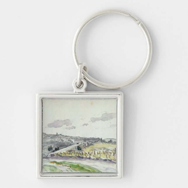 View of Clamart, 1864 Key Ring (Front)