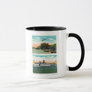 View of Cliff Beach Bath House Mug