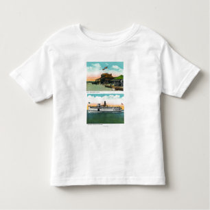 View of Cliff Beach Bath House Toddler T-Shirt