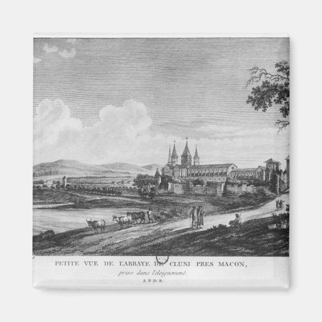 View of Cluny Abbey Magnet (Front)