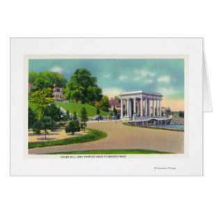 View of Coles Hill and Plymouth Rock Portico