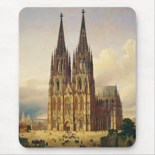 View of Cologne Cathedral Gothic majesty Mouse Pad