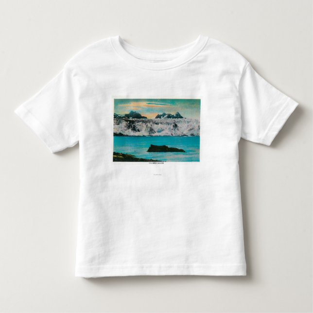 View of Columbia Glacier, Alaska Toddler T-Shirt (Front)