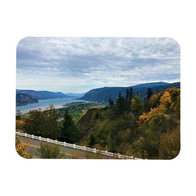View of Columbia River, Columbia River Gorge, OR Magnet (Horizontal)