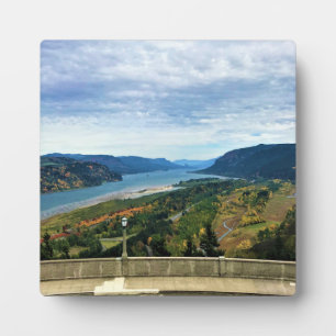 View of Columbia River, Columbia River Gorge, OR Plaque