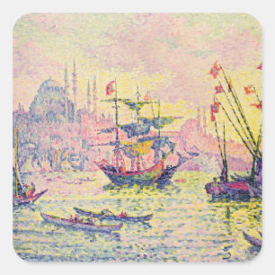 View of Constantinople, 1907 Square Sticker