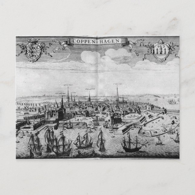 View of Copenhagen Postcard (Front)