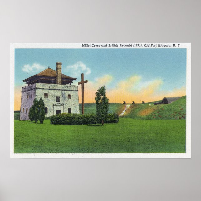 View of Corps de Garde in Old French Castle Poster (Front)