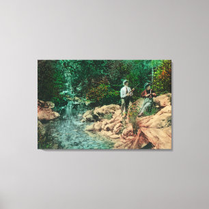 View of Coyote Creek at Gilroy Hot Springs Canvas Print