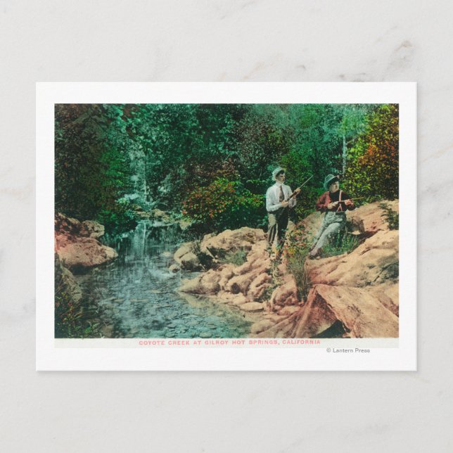 View of Coyote Creek at Gilroy Hot Springs Postcard (Front)