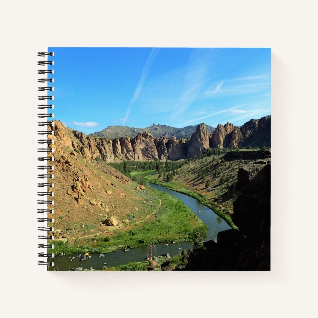 View of Crooked River, OR Notebook (Front)