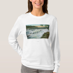 View of Dam at Ausable Chasm T-Shirt