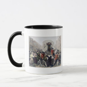 View of Daniel Defoe in the pillory at Temple Bar Mug