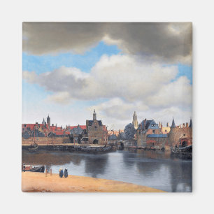 View of Delft, Johannes Vermeer, 1659-1660 Magnet