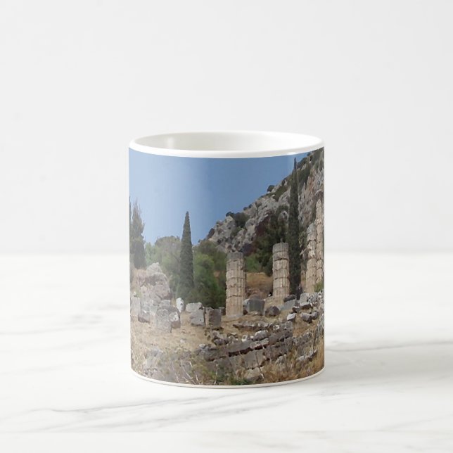 View of Delphi, Greece Magic Mug (Center)