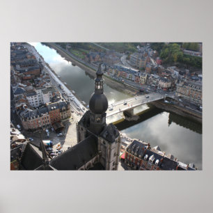 View of Dinant and River Meuse, Belgium Poster