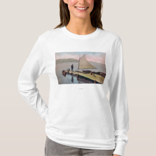 View of Docked Sailboat at Utah LakeProvo, UT T-Shirt