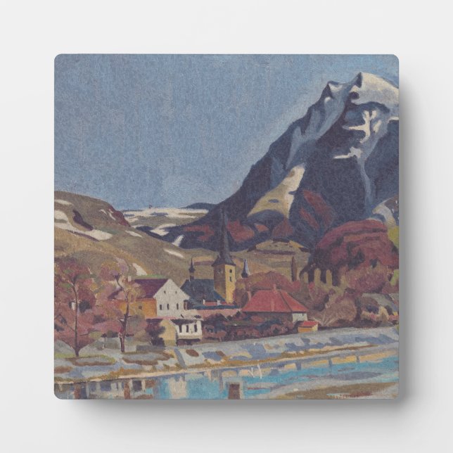 View of Dolný Kubín by Arnold Peter Weisz Plaque (Front)