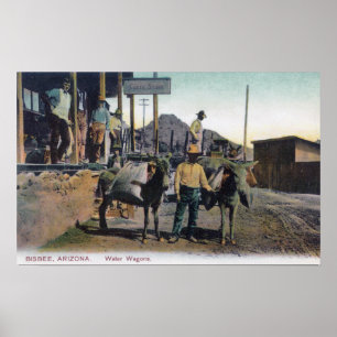 View of Donkeys Carrying WaterBisbee, AZ Poster
