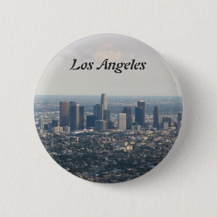View of Downtown Los Angeles 6 Cm Round Badge
