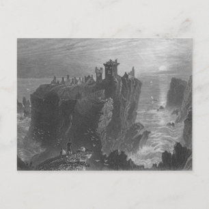 View of Dunottar Castle, near Stonehaven Postcard
