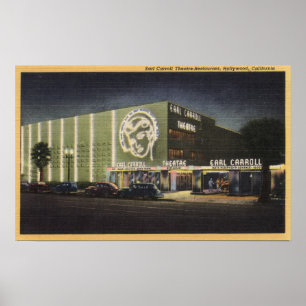 View of Earl Carroll Theatre-Restaurant Poster