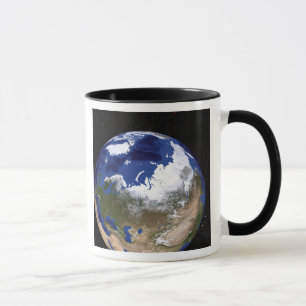 View of Earth showing the Arctic region Mug