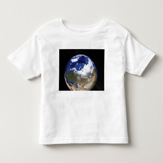 View of Earth showing the Arctic region Toddler T-Shirt (Front)